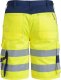 Memorysolution F.ENGEL 6501-770 EN 20471 Shorts Str.: 80 Farve: Gul/Marine 2