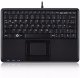 Klawiatura Perixx Perixx PERIBOARD-510 H PLUS UK, mini USB keyboard, touchpad, hub, black 1