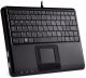Klawiatura Perixx Perixx PERIBOARD-510 H PLUS UK, mini USB keyboard, touchpad, hub, black 3