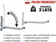Krosstech Wieszak na rower składany Krosstech 2 rowery HAK uchwyt DUO 55 ocynkowany Uniwersalny 2