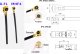 Kabel RF Connectors Pigtail MHF4 wtyk żeński SMA-RP gniazdo 0,81 15cm 2