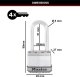 MasterLock Master Lock Padlock Excell Security Level 8    M1EURTRILHCC 4