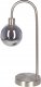 Lampa stołowa Beliani Lampa stołowa metalowa srebrna RAMIS 1