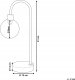 Lampa stołowa Beliani Lampa stołowa metalowa srebrna RAMIS 6