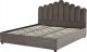 Beliani Łóżko z pojemnikiem welurowe 180 x 200 cm beżowoszare VINCENNES 8