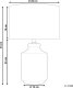 Beliani Lampa stołowa ceramiczna szara ESPERANCE 6