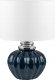 Beliani Lampa stołowa ceramiczna niebieska NERIS 1