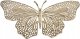 Beliani Figurka motyl złota MADIUN 4