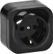 Orno Gniazdo pojedyncze ToDo 2P+Z Schuko IP20,czarny, 10 szt. 1