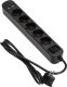 Listwa zasilająca Orno Listwa przeciwprzepięciowa, 5 gniazd 2P+Z (Schuko), kabel 3x1,0mm2, długość 1,5m, z wyłącznikiem podświetlanym dwutorowym. 10A/230 VAC, Ochronnik przeciwprzepięciowy, Ładowarka 2xUSB 2,1A. Płaska wtyczka 3