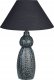 Beliani Lampa stołowa ceramiczna ciemnoniebieski z czarnym MATINA 1