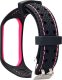 Beline Beline pasek Mi Band 6/5 Sport czarno-różowy black/pink 1