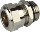 Tece Tece niklowany śrubunek zaciskowy nyplowy typu Quetsch, 15 mm Cu x R 1/2" 740134 1