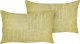 Beliani Zestaw 2 poduszek Sztruks Oliwkowy MILLET 1