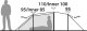 Namiot turystyczny Robens Namiot 3-osobowy Robens Pioneer 3EX - Niebieski Uniwersalny 5