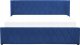 Beliani Łóżko z pojemnikiem welurowe 180 x 200 cm niebieskie ROCHEFORT 4