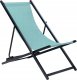 Beliani Leżak ogrodowy turkusowo-czarny LOCRI II 1