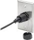 Adapter USB Eaton Eaton Tripp Lite Series RJ45 Bulkhead Coupler for Cat5/Cat6, Female to Female, Shielded, Industrial, Dust Cap - IP68, TAA - Modularer Einschub (Kopplung) - Aussenbereich - CAT 6 - RJ-45 - Schwarz - TAA-konform 3