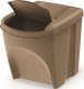 Prosperplast Śmietnik kosze na śmieci 25 l sortibox set4 szt. eco wood 4