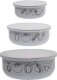 Triton Pojemnik Emalia Aura 16 cm z plastikową pokrywką 3