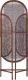 Beliani 3-panelowy składany parawan pokojowy rattanowy 134 x 180 cm naturalny ciemny VIGEVANO 1