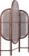 Beliani 3-panelowy składany parawan pokojowy rattanowy 134 x 180 cm naturalny ciemny VIGEVANO 4