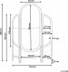 Beliani 3-panelowy składany parawan pokojowy rattanowy 134 x 180 cm naturalny ciemny VIGEVANO 8