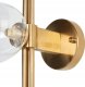 Kinkiet Beliani Lampa ścienna 3-punktowa metalowa złota TULIJA 3