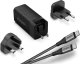 Ładowarka Energizer Energizer Ultimate - Ładowarka sieciowa Multiplug EU / UK / US GaN USB-C & USB-A 90W PD + Kabel USB-C (Czarny) 2