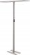 Lampa podłogowa Beliani Lampa podłogowa LED metalowa srebrna SCULPTOR 1