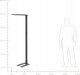 Lampa podłogowa Beliani Lampa podłogowa LED metalowa czarna ORION 8