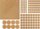 Blow 69-025# Podkładki filcowe pod meble 125szt mix brązowe 2