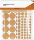 Blow 69-025# Podkładki filcowe pod meble 125szt mix brązowe 3