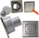 Alkotest 11318 KRATKA ŚCIEKOWA AXUS PION FI 50, 360ST., BLOKADA ODOROWA, RUSZT NIERDZEW. MAT 100X100MM, BLISTER Z ZAWIESZKĄ // S.KRAT-A.10X10-PIO-50/NI/MAT 10