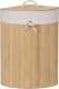 Kosz na pranie, na bieliznę bambusowy narożny 60l 2
