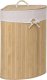 Kosz na pranie, na bieliznę bambusowy narożny 60l 3