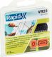 Rapid Coupling staples VR22 215 pcs., zinc, black. 2