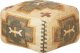 Beliani Puf jutowy 50 x 50 x 30 cm wielokolorowy PULICAT 1