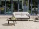 Beliani Sofa ogrodowa 2-osobowa jasnoszara ESPERIA 2