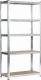 Fancy Garden Regał metalowy magazynowy warsztatowy do garażu piwnicy 90x40x180 cm - srebrny 1