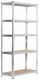 Fancy Garden Regał metalowy magazynowy warsztatowy do garażu piwnicy 90x40x180 cm - srebrny 9