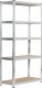 Fancy Garden Regał metalowy magazynowy warsztatowy do garażu piwnicy 90x40x180 cm - srebrny 6