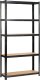 Fancy Garden Regał metalowy magazynowy warsztatowy do garażu piwnicy 90x30x180 cm - czarny 1