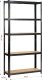 Fancy Garden Regał metalowy magazynowy warsztatowy do garażu piwnicy 90x30x180 cm - czarny 2