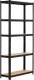 Fancy Garden Regał metalowy magazynowy warsztatowy do garażu piwnicy 90x30x180 cm - czarny 6