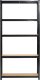 Fancy Garden Regał metalowy magazynowy warsztatowy do garażu piwnicy zestaw 2 szt. 90x30x180 cm - czarny 4