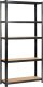 Fancy Garden Regał metalowy magazynowy warsztatowy do garażu piwnicy zestaw 2 szt. 90x30x180 cm - czarny 5