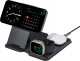 Mophie UAG 3in1 Travel Charger - bezprzewodowa ładowarka podróżna do trzech urządzeń 15W, kompatybilna z MagSafe, kabel, wtyczki i organizer w zestawie (black/gray) 4