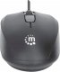 Mysz Manhattan MANHATTAN Comfort II Optische USB-Maus schwarz 5