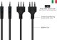 Kabel zasilający Alcasa kabelmeister Netzkabel Italien Typ I an C5 schwarz 1,8m 2